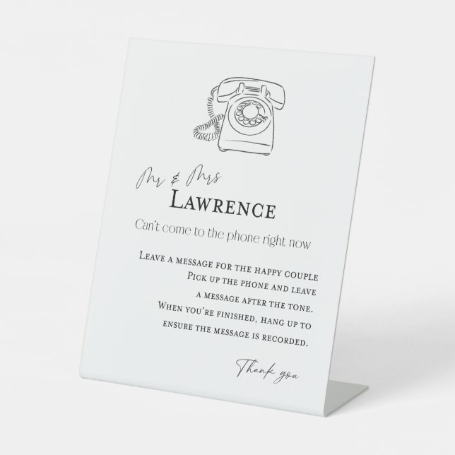 Audio Guest Book Instruction Sign (Front)