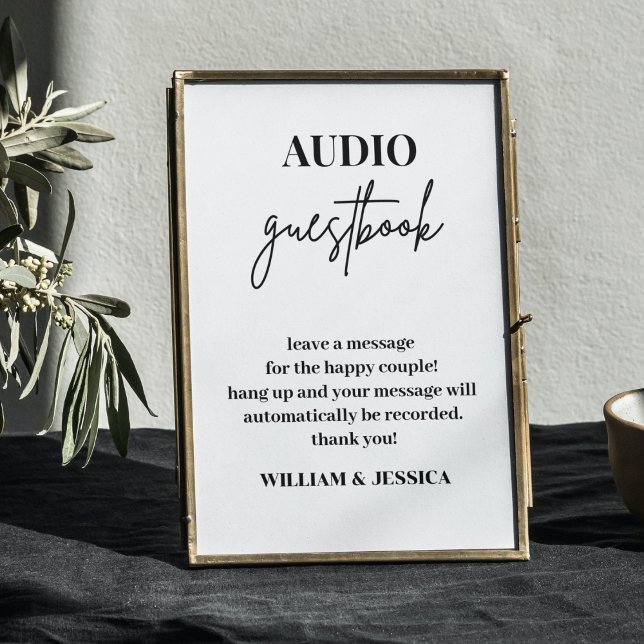 Audio Guestbook | Phone Message Guest Book Sign (Creator Uploaded)