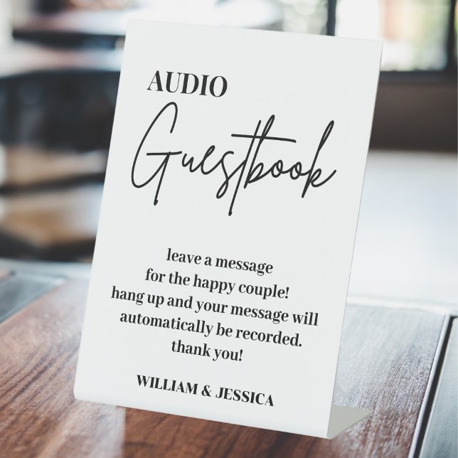 Audio Guestbook | Phone Message Guest Book Sign (Creator Uploaded)
