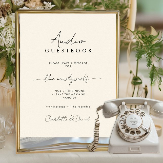 Audio Guestbook | Phone Message Guest Book Sign (Creator Uploaded)