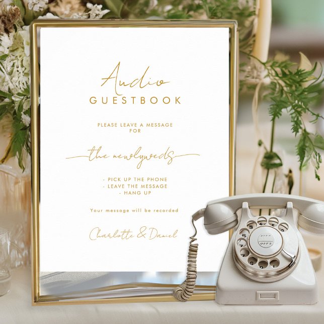 Audio Guestbook | Phone Message Guest Book Sign (Creator Uploaded)