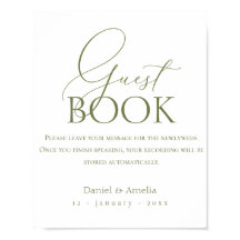 Audio Guestbook Sign, Wedding Audio Guestbook