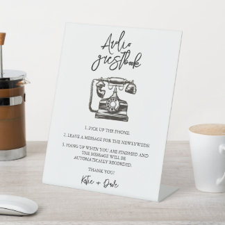 Audio Guestbook Wedding Sign
