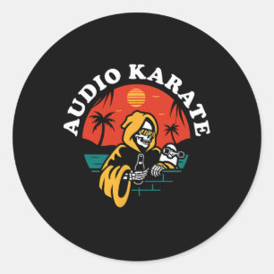 Audio Karate California Reaper Classic Round Sticker