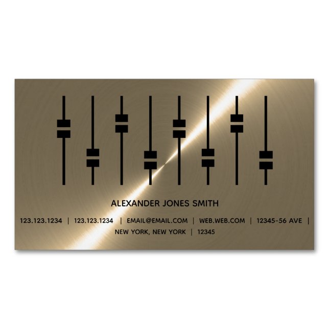 Audio Magnetic Business Card (Front)