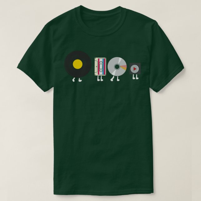 Audio player evolution T-Shirt (Design Front)