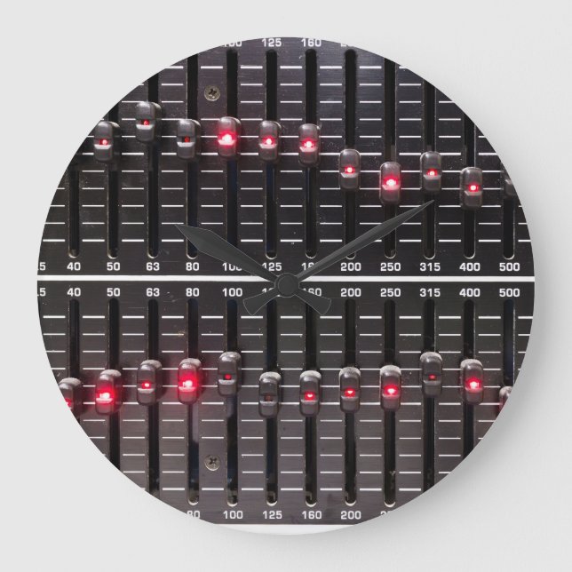 Audio Realm: Sound Studio Essentials Large Clock (Front)