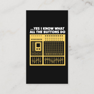 Audio Sound Engineer - Music DJ Turntable Business Card