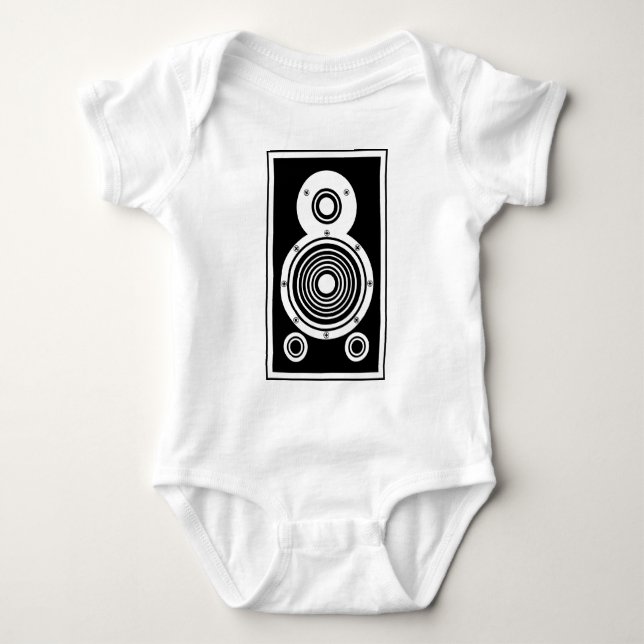 Audio Speaker 01 Baby Bodysuit (Front)