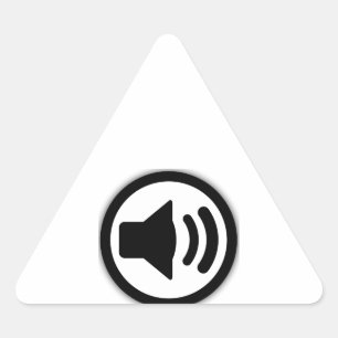 Audio Speaker Triangle Sticker