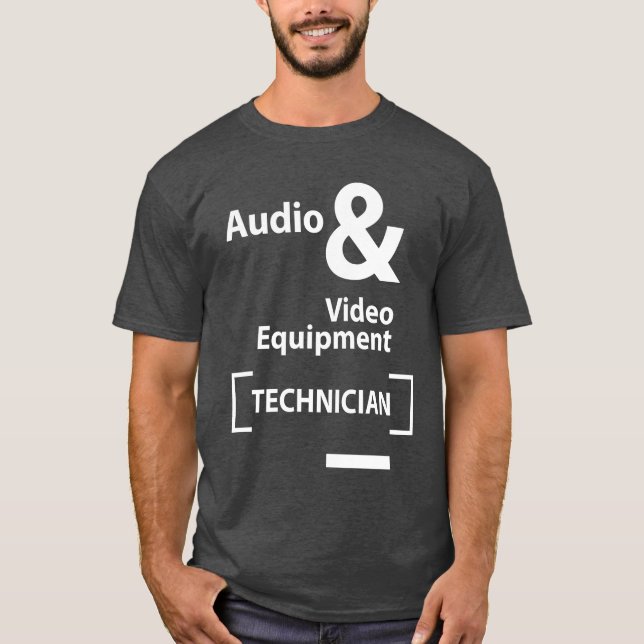 Audio & Video Equipment Technician Job Title Gift T-Shirt (Front)