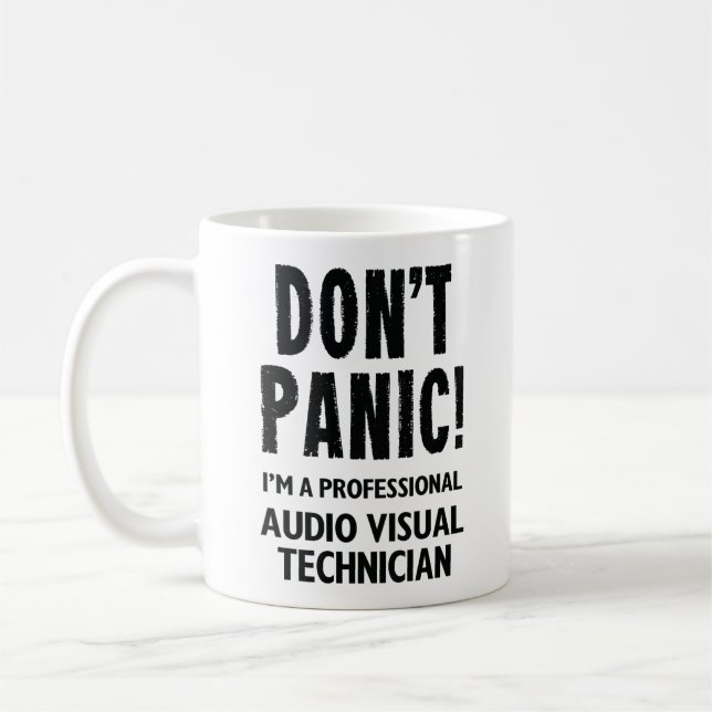 Audio Visual Technician Coffee Mug (Left)