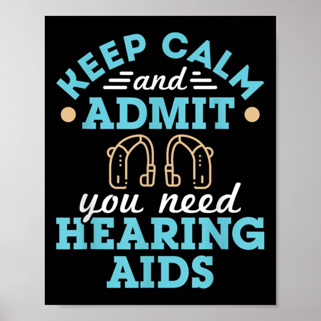 Audiologist Audiology Squad Staff Funny Hearing Ai Poster (Front)