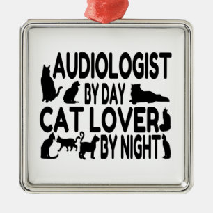 Audiologist Cat Lover Metal Ornament