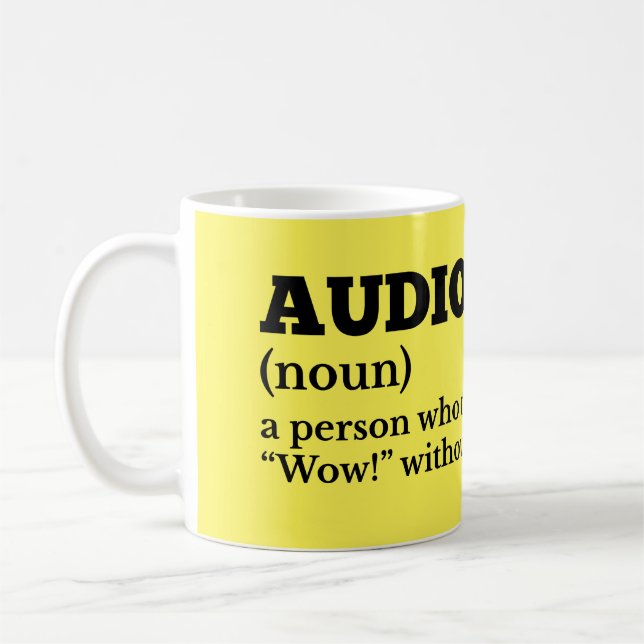 Audiologist Definition Coffee Cup (Left)