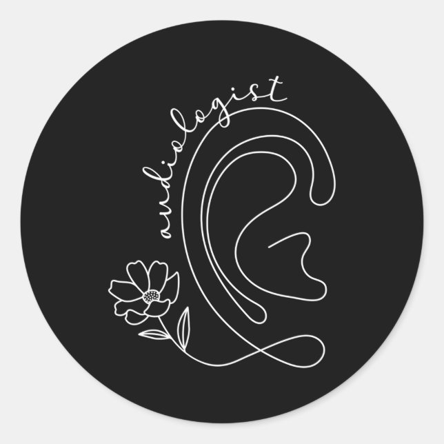 Audiologist Ear Audiology Audiologists Classic Round Sticker (Front)