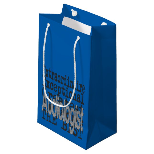 Audiologist Extraordinaire Small Gift Bag (Front Angled)