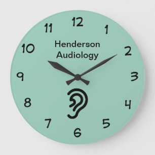 Audiology Office Waiting Room Large Clock