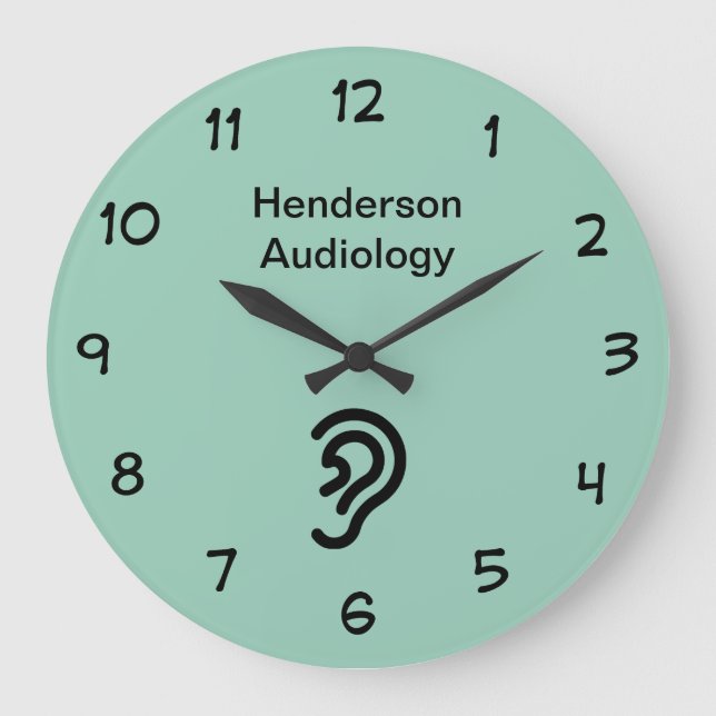 Audiology Office Waiting Room Large Clock (Front)