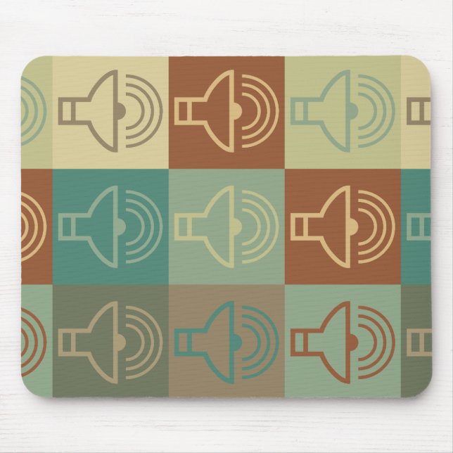 Audiology Pop Art Mouse Pad (Front)