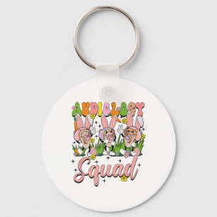 Audiology Squad Funny Easter Bunny Key Ring