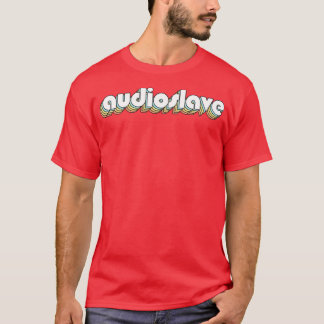 Audioslave Retro Rainbow Typography Faded Style T-Shirt