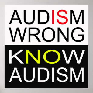 Audism Is Wrong Poster