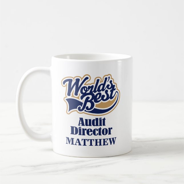 Audit Director Personalised Mug Gift (Left)