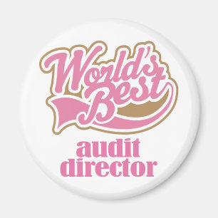 Audit Director Pink Gift Magnet