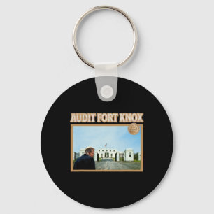 Audit Fort Knox Kentucky Gold Bullion Funny Donald Key Ring