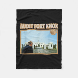 Audit Fort Knox Kentucky Gold Bullion Funny Fleece Blanket