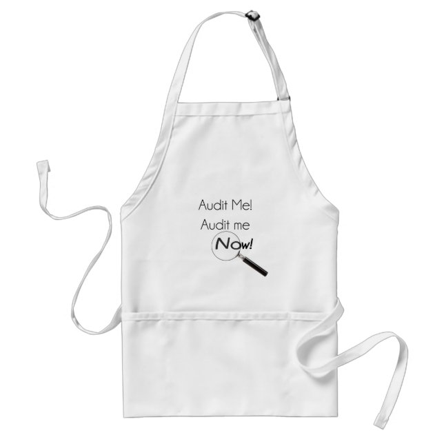 Audit me! standard apron (Front)