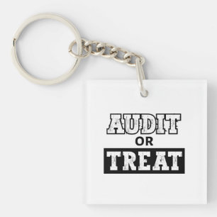 Audit or Treat - Funny Accountant Halloween Key Ring