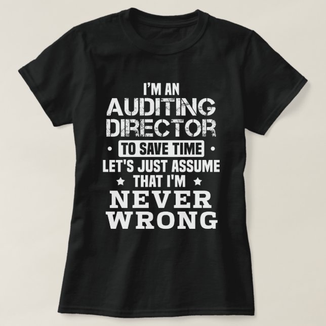 Auditing Director T-Shirt (Design Front)