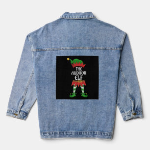 Auditor Elf Family Matching Group Christmas Party Denim Jacket