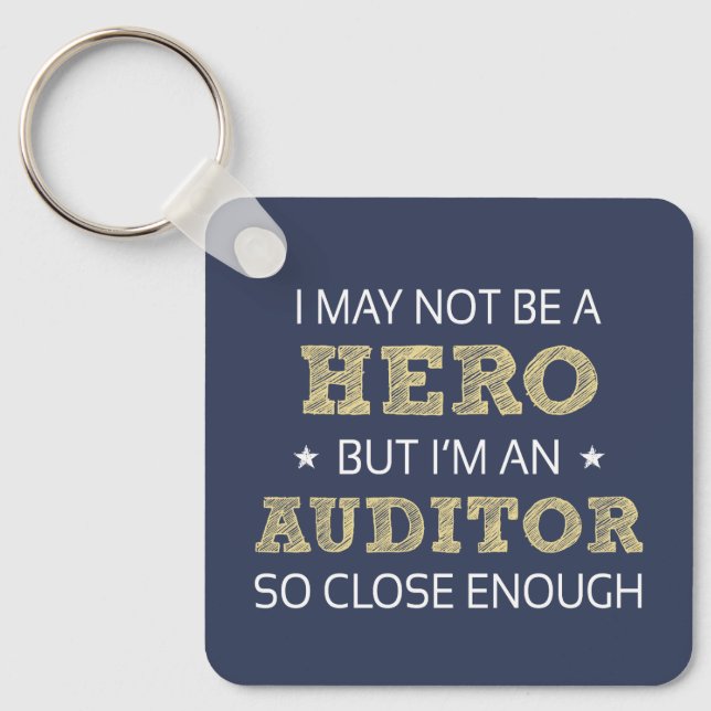 Auditor Humour Novelty Key Ring (Front)