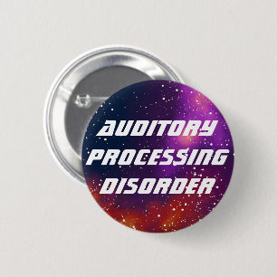 Auditory Processing Customisable Galaxy Identity 6 Cm Round Badge