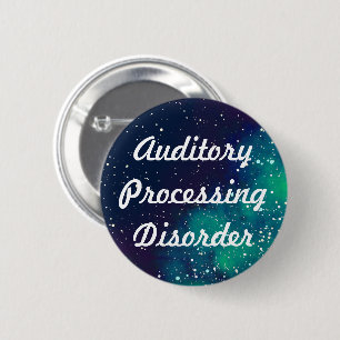 Auditory Processing Customisable Galaxy Identity 6 Cm Round Badge
