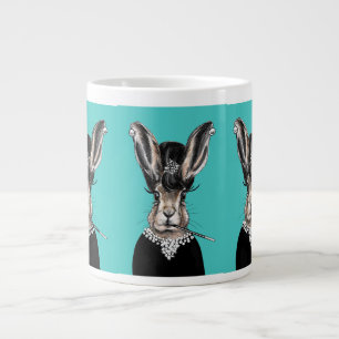 Audrey bunny hare large coffee mug