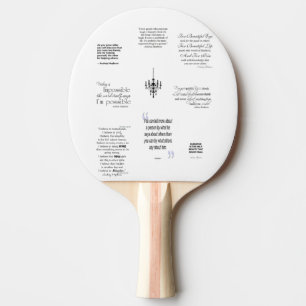 Audrey Hepburn Quotes Ping Pong Paddle