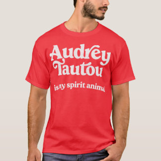 Audrey Tautou Is My Spirit Animal Faded Style Retr T-Shirt