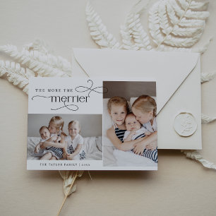 AUDREY Vintage Christmas Card Birth Announcement