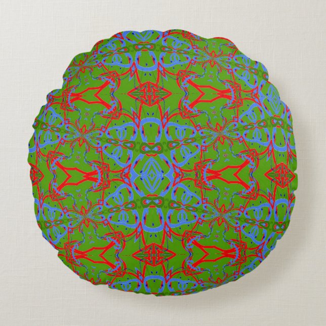 Audson Green Round Cushion (Front)