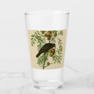 Audubon American Crow Black Bird Glass