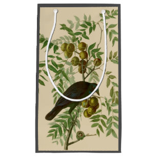 Audubon American Crow Black Bird Small Gift Bag