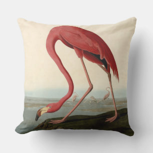 Audubon American Flamingo Cushion