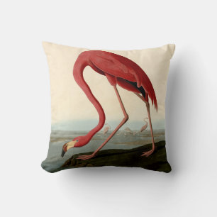 Audubon American Flamingo Cushion