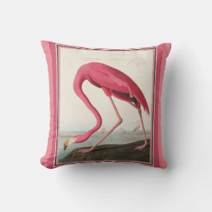 Audubon American Flamingo Cushion