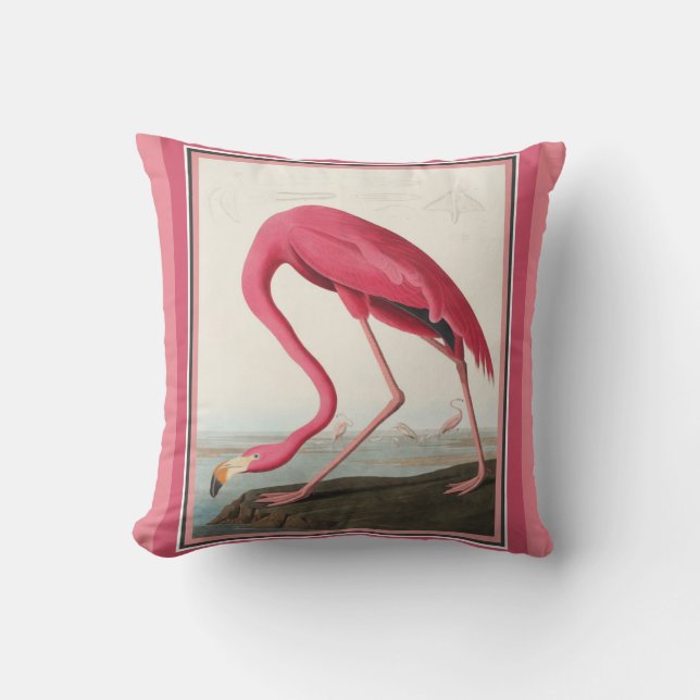 Audubon American Flamingo Cushion (Front)