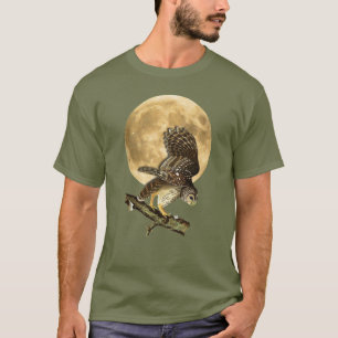 Audubon Barred Owl Moon Shirt Halloween